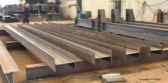 การเชื่อมเหล็กโครงสร้างคาร์บอน H Beam Fabrication H-section Steel