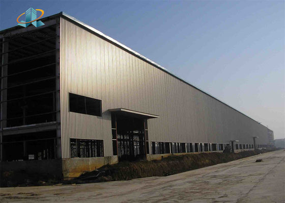โครงสร้างสแตนเลส Prefab โกดังสแตนเลส H-Section Q235B ปรับแต่ง