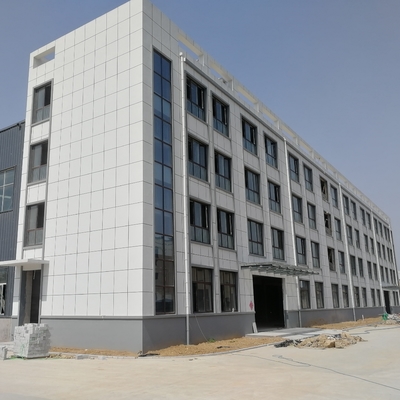 โรงงานโครงสร้างเหล็กสำเร็จรูปพร้อมสำนักงาน Q235B/Q355B