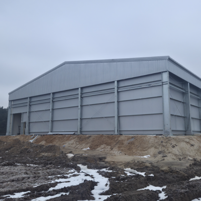 Pre Engineered Steel Structure Hangar with Sandwich Panel Insulation for Cold Storage