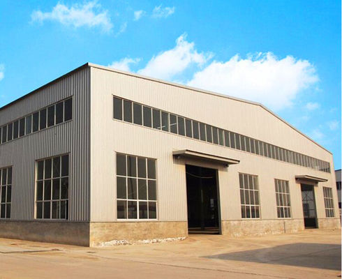 อาคารคลังสินค้าสำเร็จรูป Q235B รับรองโดย Steel ISO