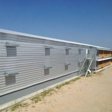 โครงสร้างไฟฟ้าโรงเลี้ยงไก่เหล็ก Prefab Q235B Q355B