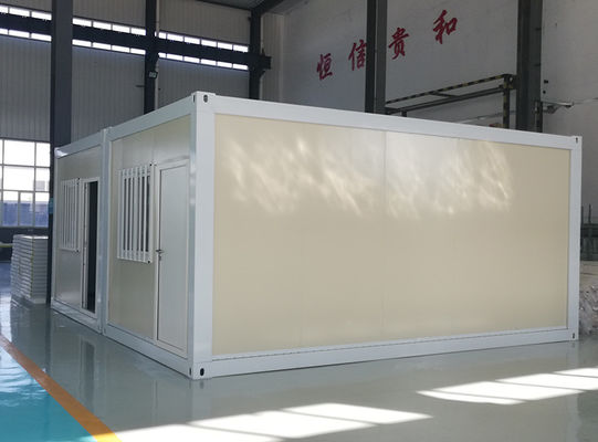 บ้านคอนเทนเนอร์ Prefab เหล็กเหล็กกระปุก กันไฟ 25 ปี ชีวิต