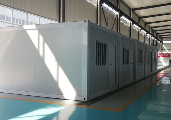 บ้านคอนเทนเนอร์ Prefab เหล็กเหล็กกระปุก กันไฟ 25 ปี ชีวิต