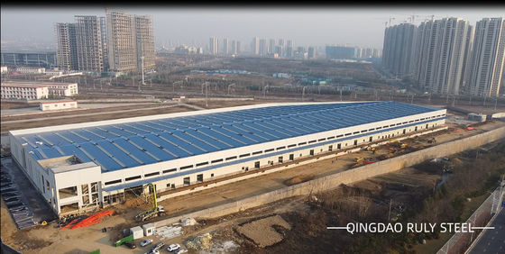 ความแข็งแรงสูง กันแผ่นดินไหว Prefabricated Wide Span Design โครงสร้างเหล็ก Frame Steel Prefab Building Workshop