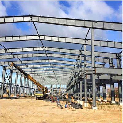 โครงสร้างสแตนเลสเติบโตเร็ว โครงสร้างสแตนเลสสีผนังแผ่น Prefab กระบี่โรงงาน