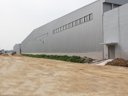 โรงงานโกดังโครงสร้างเหล็ก Prefab สําหรับการจัดเก็บอุตสาหกรรม