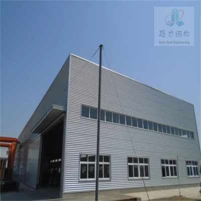 อาคารโกดังเหล็ก Prefab ขนาดพิเศษ H-Section Frame การรับประกัน 30 ปี