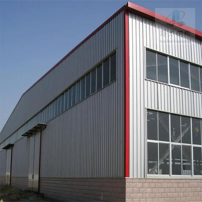 อาคารโกดังเหล็ก Prefab ขนาดพิเศษ H-Section Frame การรับประกัน 30 ปี