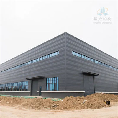อาคารโกดังเหล็ก Prefab ขนาดพิเศษ H-Section Frame การรับประกัน 30 ปี