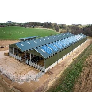 การผลิตโครงสร้างเหล็กชั้นเดียวแบบ Prefab สําหรับอาคารโกดัง