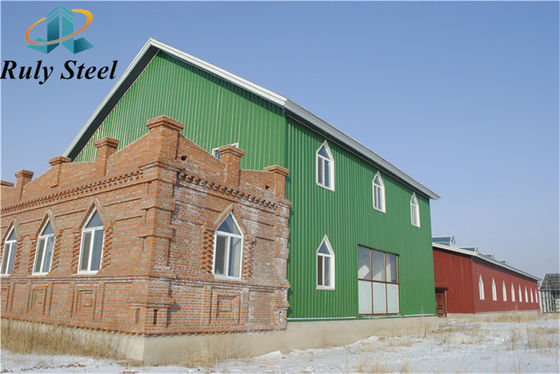 โลหะ Prefab โลหะโครงสร้างการผลิตสําหรับอาคารคลังสินค้า