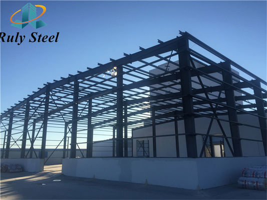 โครงสร้างเหล็ก Prefab โรงงานโกดังโลหะ อาคารโรงงานสําหรับปริมาณใหญ่