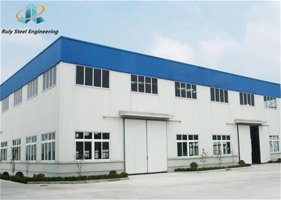 โกดังเหล็กโครงสร้าง Prefab ความแข็งแรงสูง ทนทานสําหรับความสามารถในการแบกภาระสูงกว่า