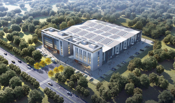 โกดังโครงสร้างเหล็ก Prefab กับ H-Section Beams อายุการใช้งาน 50 ปี