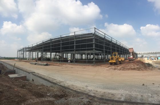 Q235B โครงสร้างเหล็ก วิศวกรอาคาร โรงเก็บโลหะ