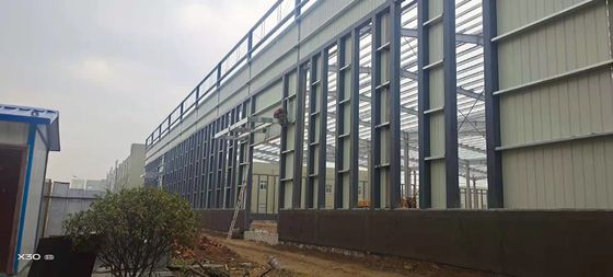 โครงสร้างขนาดใหญ่ Prefab / Prefabricated อาคาร โครงสร้างเหล็ก โกดัง โลหะเหล็ก Q235/Q355 H ส่วนกรอบโรงงาน