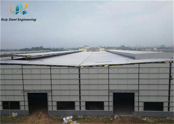 โรงเก็บเหล็ก โรงงานก่อสร้างเหล็ก Prefab Steel Frame โรงงานเหล็ก