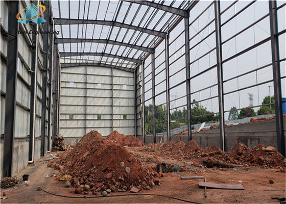 ประเทศจีน ราคา Prefab Steel Portal Frame อาคาร โครงสร้างเหล็ก Prefabricated Warehouse