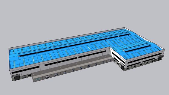 อาคารโครงสร้างเหล็กช่างแบบช่างแบบหมุนร้อน พร้อมคลังสินค้าการรับรอง CE / ISO / SGS