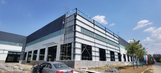 โครงสร้างสแตนเลสที่แข็งแรง Prefab โครงสร้างโลหะ Prefab โกดัง