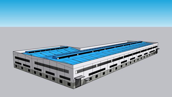 โครงสร้างสแตนเลส Prefab โปตัลแรม โรงงานอาคารโกดัง