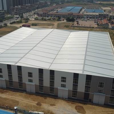 อาคารโกดังเหล็ก Prefab Q235B Q355B กรอบ H-Section