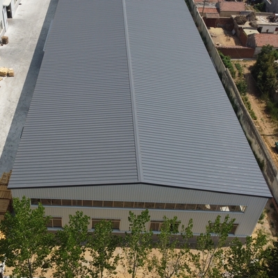 Q355B โรงงานโครงสร้างเหล็กที่มีผนังหิน Sa 2.5