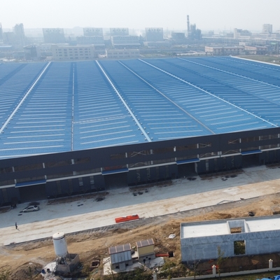 คลังสินค้าโครงสร้างเหล็กแบบ Prefab ที่มีอายุการใช้งาน 50 ปี
