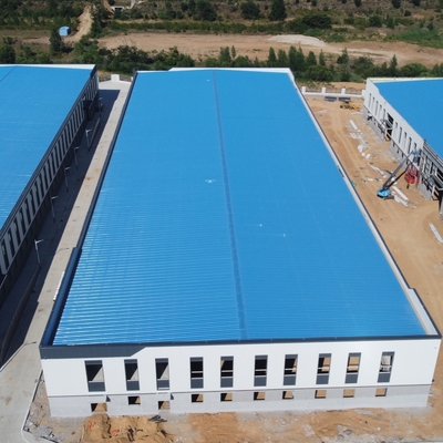 โรงงานสร้างโครงสร้างเหล็ก Prefab สามารถปรับปรุงอายุการใช้งาน 50 ปี
