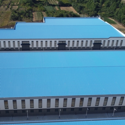 อาคารโครงสร้างเหล็ก Prefab ที่มีอายุการใช้งาน 50 ปี ได้รับการรับรอง CE