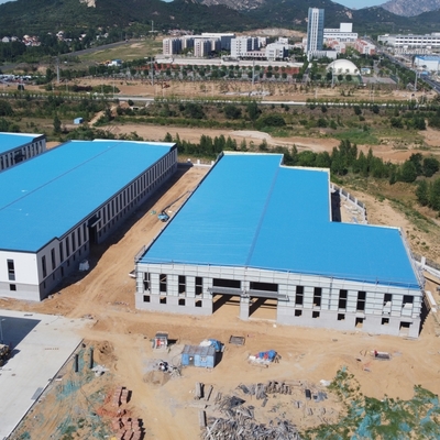 Q355B โกดังโครงสร้างเหล็กช่างพร้อมกับผนังซิงก์อัลลูมิเนียม