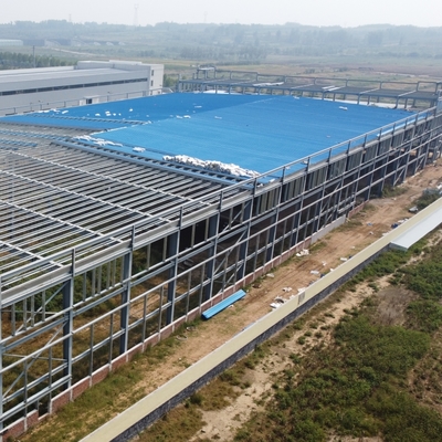 อาคารโครงสร้างเหล็ก Prefab ที่มีอายุการใช้งาน 50 ปี ได้รับการรับรอง CE