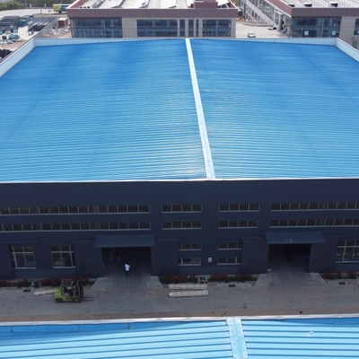 โครงสร้างสแตนเลส Prefab โครงสร้างโกดังด้วย H-Section Beams