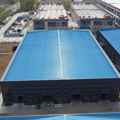 โครงสร้างเหล็กเรือนเก็บสินค้า Prefabricated Workshop ปรับแต่งได้ Q355