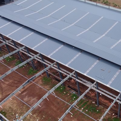 โกดังโครงสร้างสแตนเลสแบบช่างก่อนสําหรับโรงงานปูนซีเมนต์ ที่มีสแตนเลส Q235B/Q355B