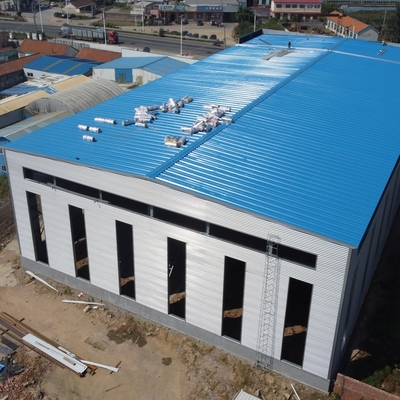 โครงสร้างสแตนเลส Prefab โกดัง H-Section 4000m2 รับรอง CE