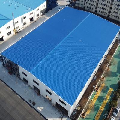 คลังสินค้าเหล็กสำเร็จรูปพร้อมเครนเหนือศีรษะ Q235B Q355B
