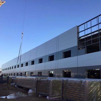 โครงสร้างโกดังเหล็ก Prefab Q235B Q355B ASTM A36