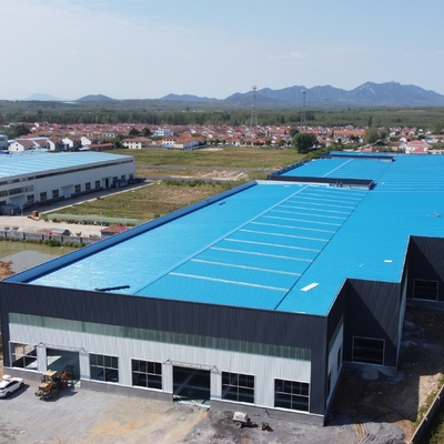 อาคารเหล็ก Prefab ที่สามารถปรับแต่งได้ มีอายุการใช้งาน 50 ปี
