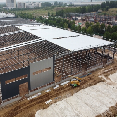 อาคารโรงงานเหล็ก Prefab ด้วย Mezzanine Q235B Q355B