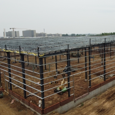 โกดังโครงสร้างเหล็ก Prefab สําหรับโรงงานแปรรูปอาหารสัตว์เลี้ยง