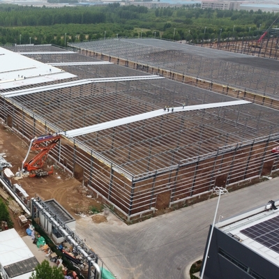 โรงงานโครงสร้างเหล็กสำเร็จรูปพร้อมอายุการใช้งาน 50 ปี