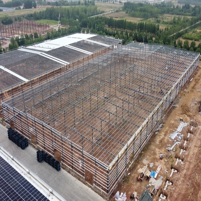 โกดังโครงสร้างเหล็ก Prefab สําหรับโรงงานแปรรูปอาหารสัตว์เลี้ยง