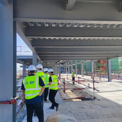 อาคารโครงสร้างสแตนเลส Prefab สําหรับโรงแรมอพาร์ทเม้นท์ โรงพยาบาล