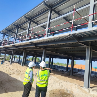 อาคารโครงสร้างสแตนเลส Prefab สําหรับโรงแรมอพาร์ทเม้นท์ โรงพยาบาล