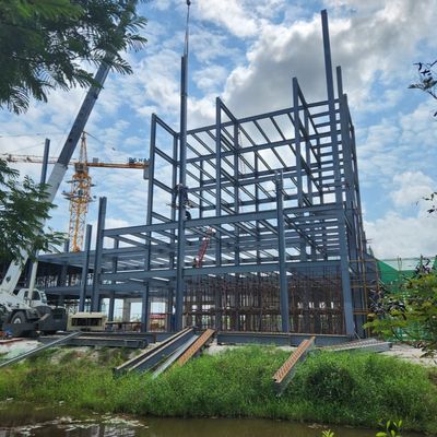 การออกแบบที่ทันสมัย อาคารโรงแรมโครงสร้างเหล็กสำเร็จรูป อาคารเหล็กหลายชั้น จัดหา