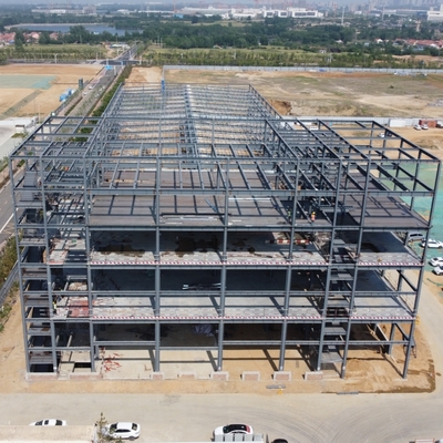 โกดังหลังคาโครงเหล็กหนัก Q235B Q355B อายุการใช้งาน 50 ปี