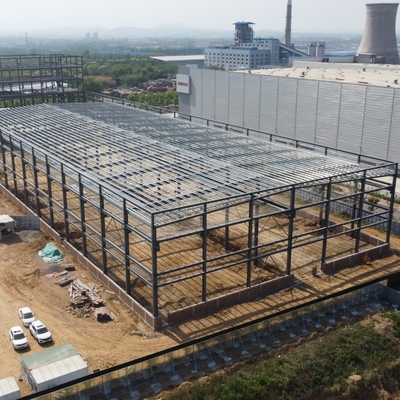 อาคารโครงสร้างเหล็ก Prefab ที่มีอายุการใช้งาน 50 ปี ได้รับการรับรอง CE