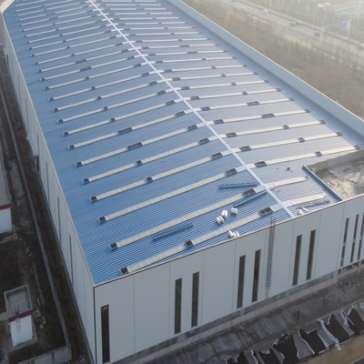 โครงสร้างเหล็กเรือนเก็บสินค้า Prefabricated Workshop ปรับแต่งได้ Q355